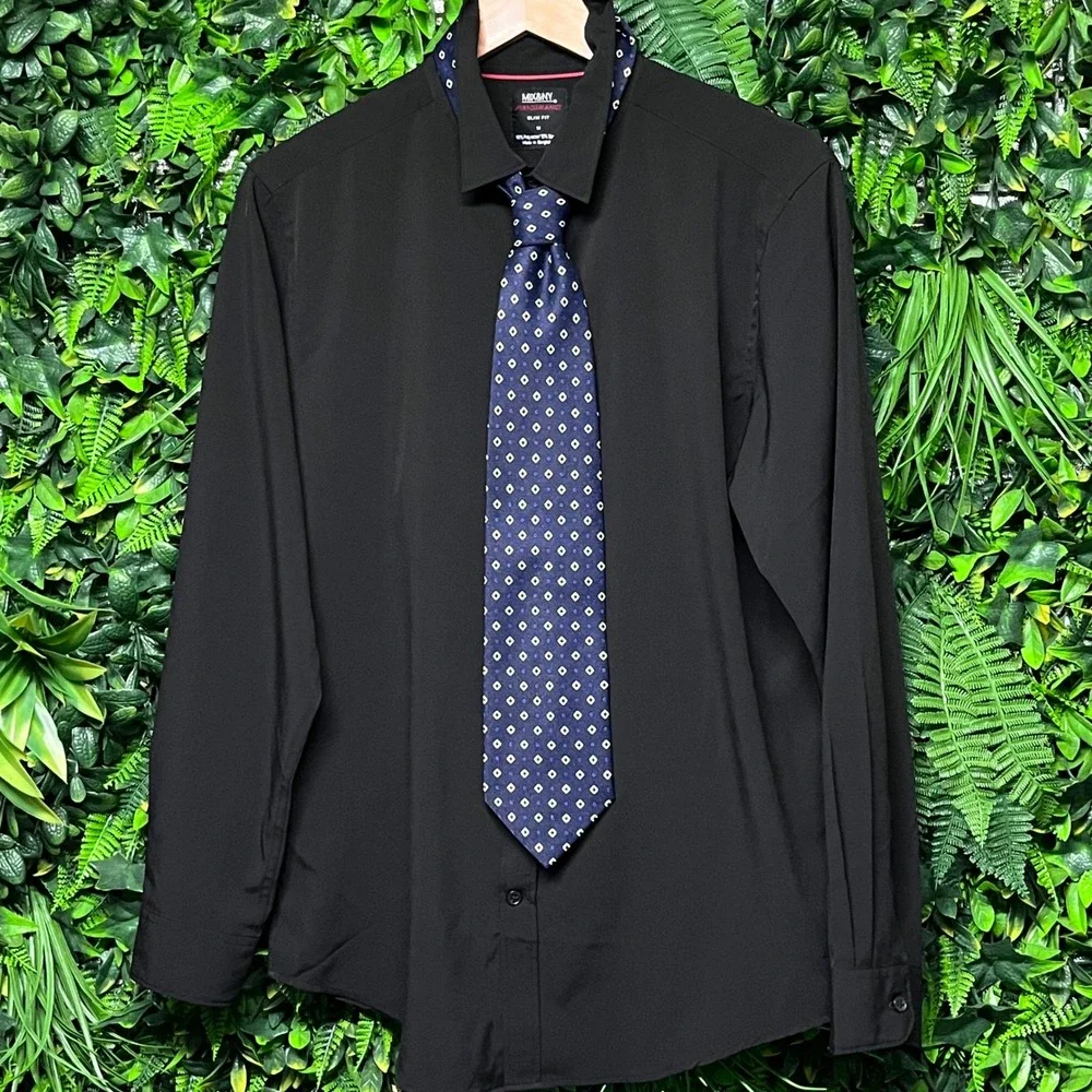 Salvatore‎ Hand Made Necktie Blue Diamond Business Formal Men's Tie 3144